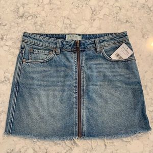Free People Jean Skirt